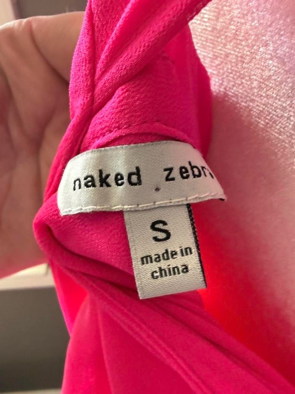 Hot Pink Halter Ruffle Neck Blouse - Picture 5 of 5